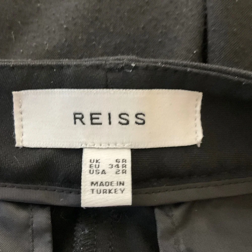 Reiss Joanne Black‎ Tailored Slim Leg Trousers Pants Women's Minimalist Size 2